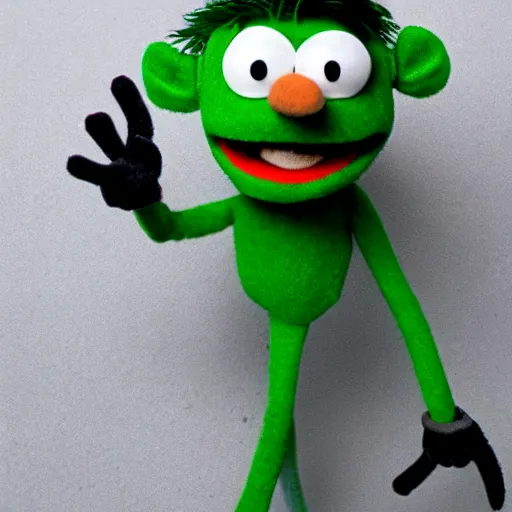 Prompt: jacksepticeye as a muppet