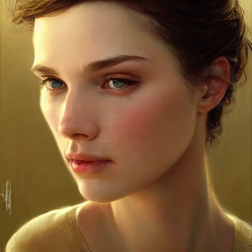 Image similar to Beautiful portrait of ryan mcpartlin, wide angle, intricate, wild, highly detailed, digital painting, artstation, concept art, smooth, sharp focus, illustration, art by artgerm and greg rutkowski and alphonse mucha - W 768