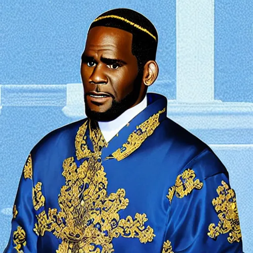 Prompt: r kelly as royal emperor of china
