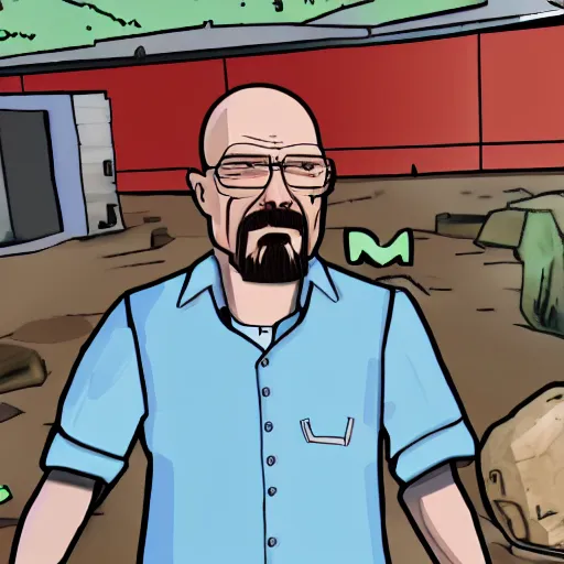 Prompt: Walter White killed Markiplier, 4k, fullbody