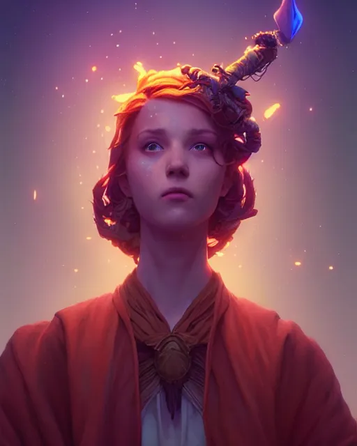 Image similar to highly detailed vfx portrait a mage casting a spell, stephen bliss, unreal engine, sigils greg rutkowski, loish, rhads, beeple, makoto shinkai and lois van baarle, ilya kuvshinov, rossdraws, tom bagshaw, alphonse mucha, global illumination, detailed and intricate environment