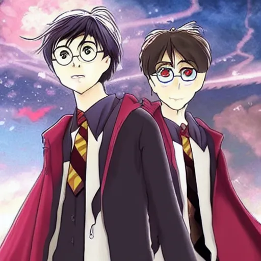 Image similar to “ harry potter anime, super detailed ”