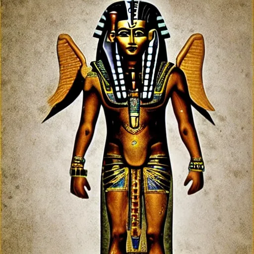 Image similar to johnny depp as the ( ancient egyptian god osiris )