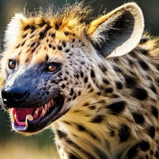 Image similar to half hyena, half jaguar