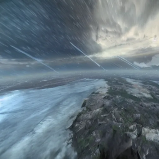 Prompt: gopro shot of the apocalypse, gopro, photo, highly detailed, unreal - engine