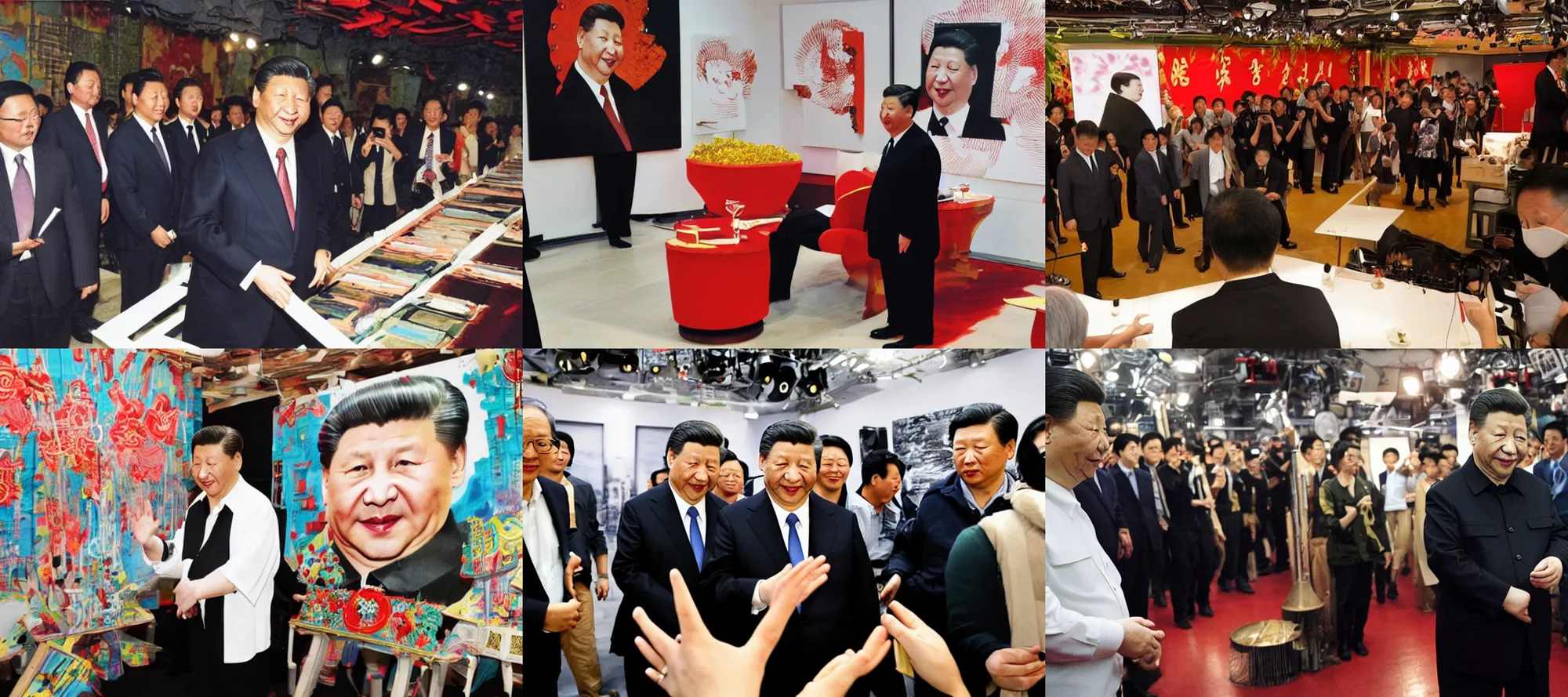 Prompt: xi jinping at studio 5 4