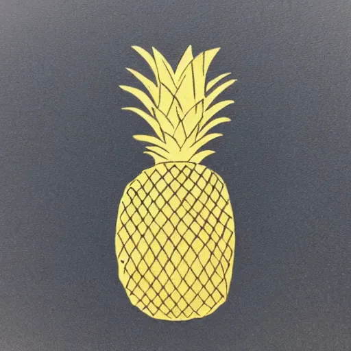 Image similar to image of a pineapple, banknote engraving art