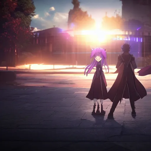 Image similar to fate / stay night, ufotable art style, 8 k, octane render, unreal engine 5