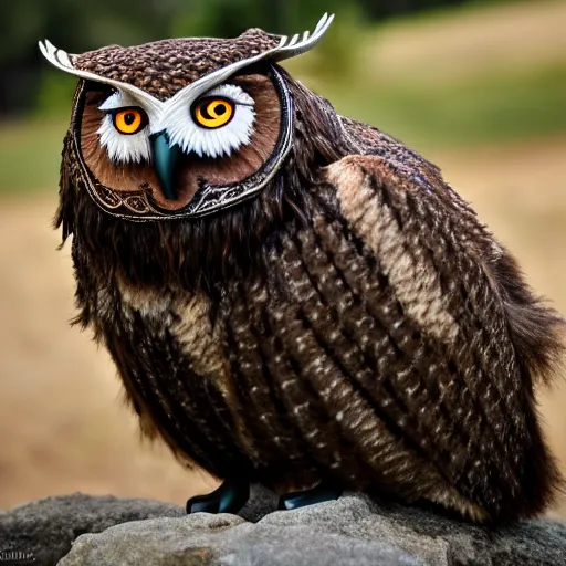 Prompt: Owlbear, 8k, ultra realistic, professional photography