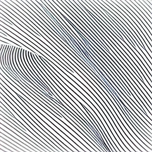 Image similar to curvy geometric lines drawn across a 3-dimensional space, white background