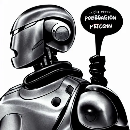 Image similar to jordan peterson as robocop