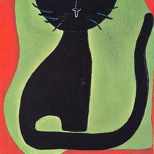 Image similar to cat by rufino tamayo