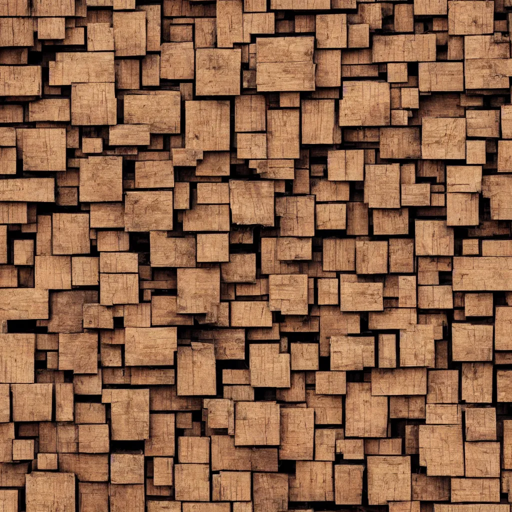 Image similar to a close up of a wall made of wood, a microscopic photo by fred a. precht, shutterstock contest winner, crystal cubism, dye - transfer, ultrafine detail, uhd image