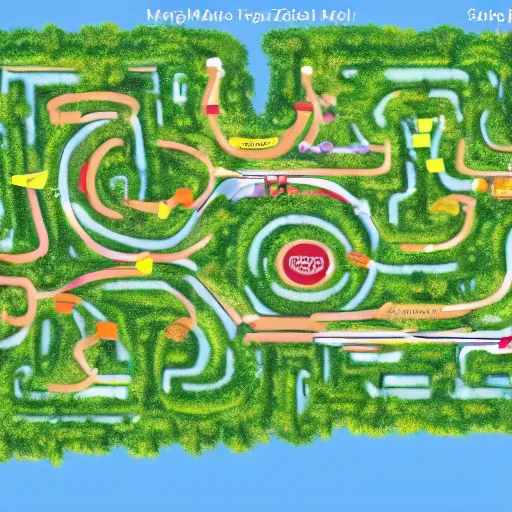 Prompt: a high quality photo of jungle maze schema, 8k, extremely detailed, photorealistic