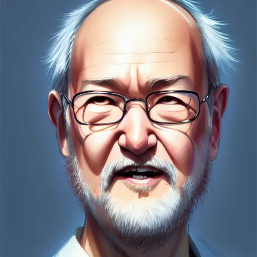 Image similar to randy quaid, portrait by shinkai makoto studio ghibli studio key hideaki anno sakimichan stanley artgerm lau rossdraws james jean marc simonetti elegant highly detailed digital painting artstation pixiv