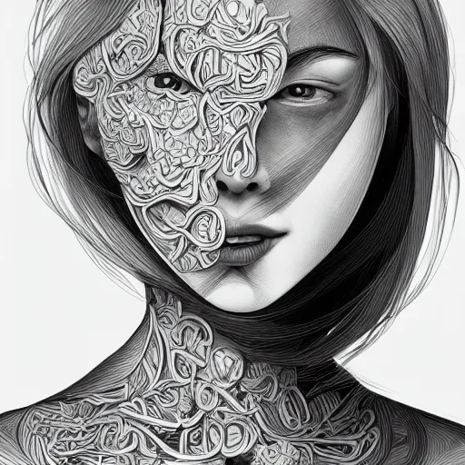 Image similar to a portrait of an incredibly beautiful, graceful, elegant, and sophisticated young blonde girl made of garlic, an ultrafine detailed illustration by james jean, intricate linework, bright colors, final fantasy, behance contest winner, vanitas, angular, altermodern, unreal engine 5 highly rendered, global illumination, radiant light, detailed and intricate environment