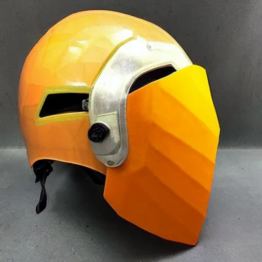 Prompt: citrus helmet : + 5 0 armor + 2 7 hp - 1 0 mobility