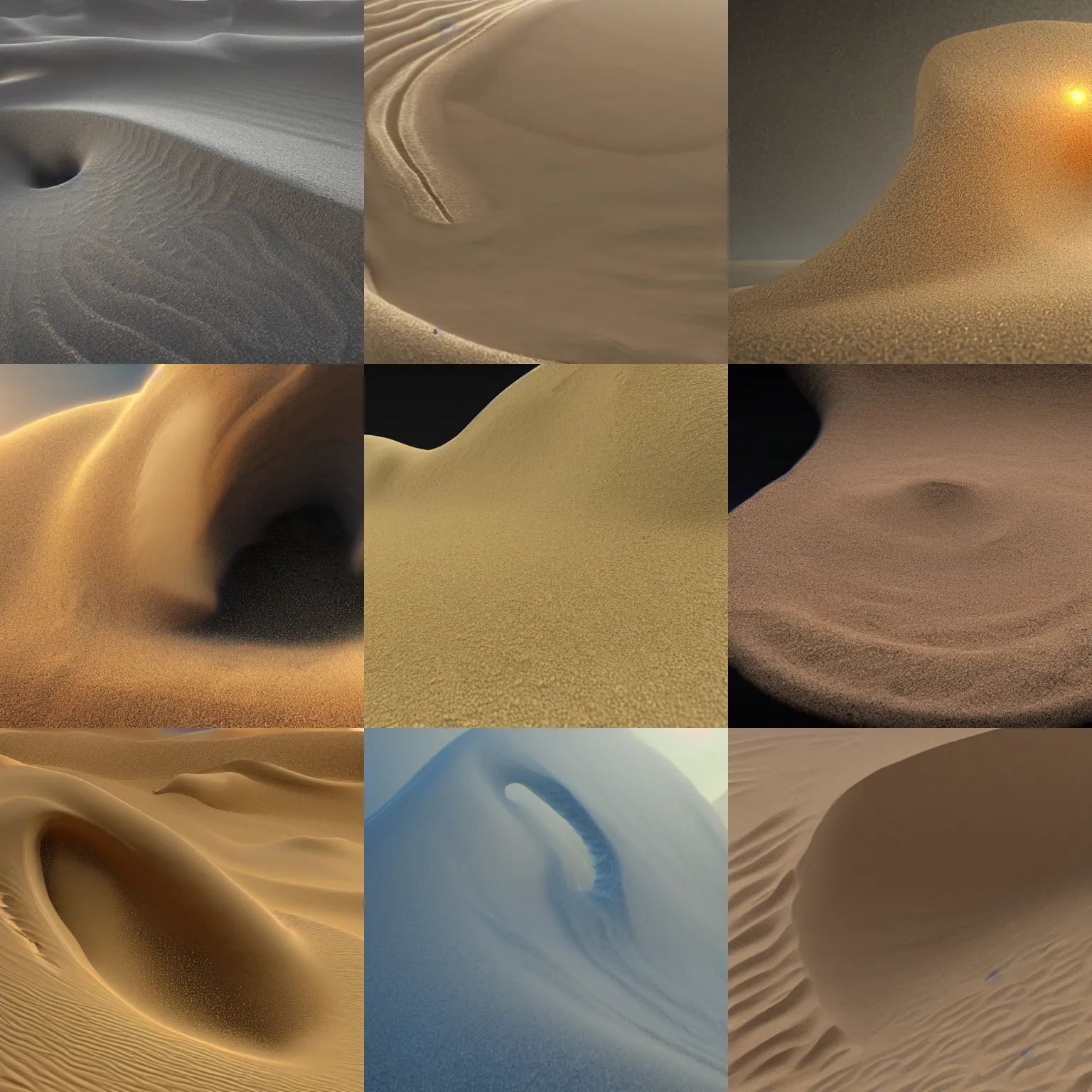 Prompt: huge sand wave of Sand particles forming a female shape effect particle dynamics render art unreal engine as in the mummy dust tornado