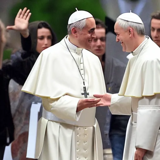 Prompt: justin bieber as the catholic pope