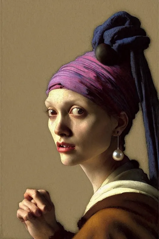 Image similar to full character portrait half life character not the girl with the pearl earring character design, painting by gaston bussiere, katsuya terada, nc wyeth, greg rutkowski, craig mullins, vermeer, frank frazetta, mucha, tom of finland, trending on artstation, jeffery catherine jones