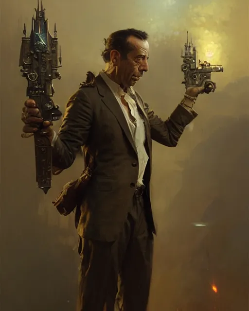 Image similar to fierce humphrey bogart, fantasy character portrait, ultra realistic, concept art, intricate details, highly detailed by greg rutkowski, gaston bussiere, craig mullins, simon bisley