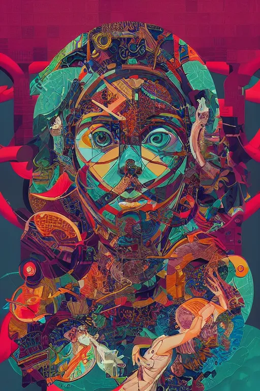 Image similar to portrait of godel's completeness theorem, by tristan eaton, victo ngai, peter mohrbacher, artgerm,