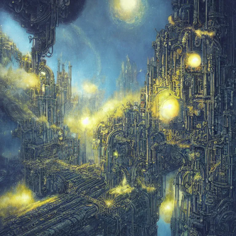 Image similar to pipe organ album art, hyper realistic, fantasy art, in the style of chris foss and alan lee, intricate, hyper detailed, smooth