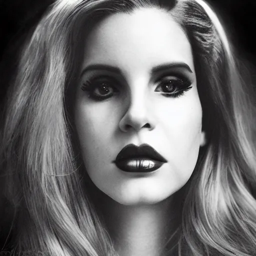 Image similar to lana del rey by tim burton