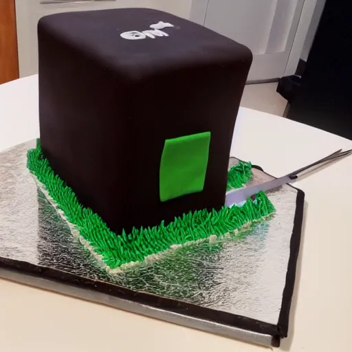 Image similar to a computer as a cake, very tasty