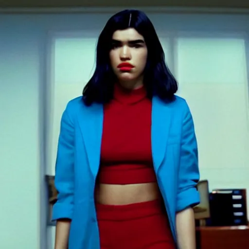 Image similar to Live Action Still of Dua Lipa in Pulp Fiction, real life, hyperrealistic, ultra realistic, realistic, highly detailed, HD quality, 8k resolution, film still