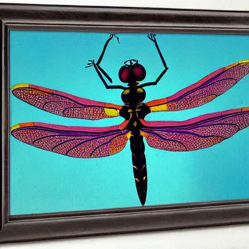 Image similar to a dragonfly by rufino tamayo