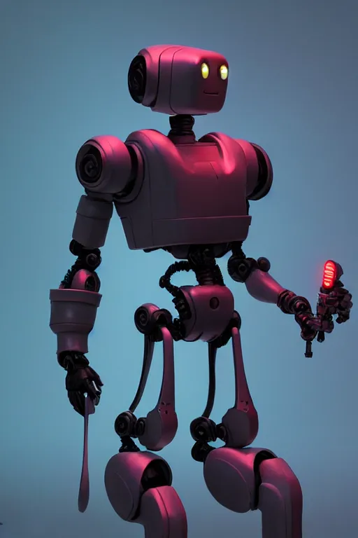 Image similar to beautiful robot character design, product photography, dystopian, glowing led lights, skin details, plastic action figure, digital painting, comic book drawing, sculpted in zbrush, artstation, concept art, comic art by mike mignola and david rubin, simon stalenhag and simon bisley