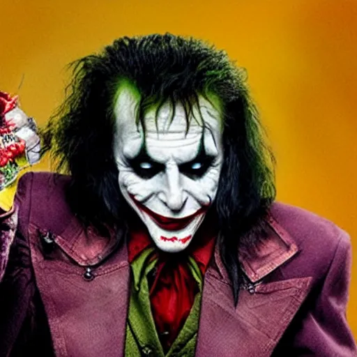 Prompt: alice cooper as the joker