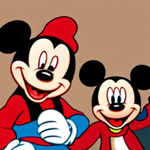 Prompt: photo of mickey mouse as a muslim prophet