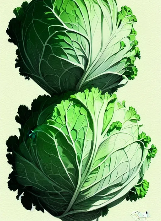 Prompt: highly detailed portrait of a cabbage in the shape of a gigachad, by atey ghailan, by greg rutkowski, by greg tocchini, by james gilleard, by joe fenton, by kaethe butcher, gradient green, black, cream and white color scheme, trending in pinterest, award winning details