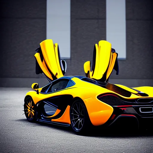 Prompt: “McLaren P1 Forza Cover Art”