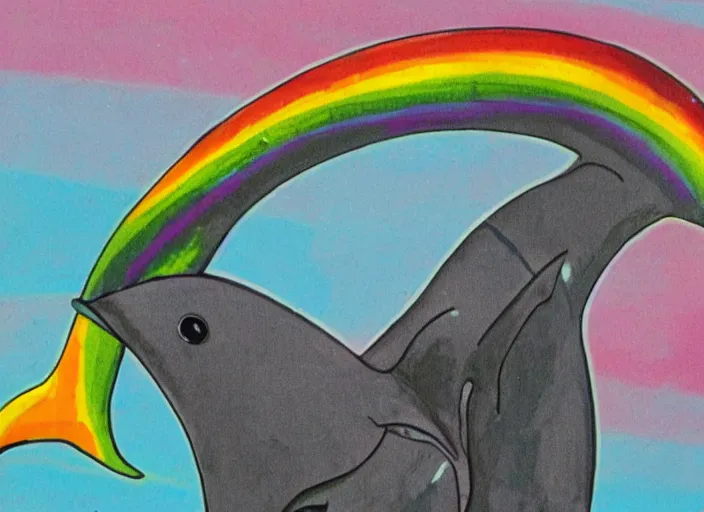 Prompt: gay punk dolphin