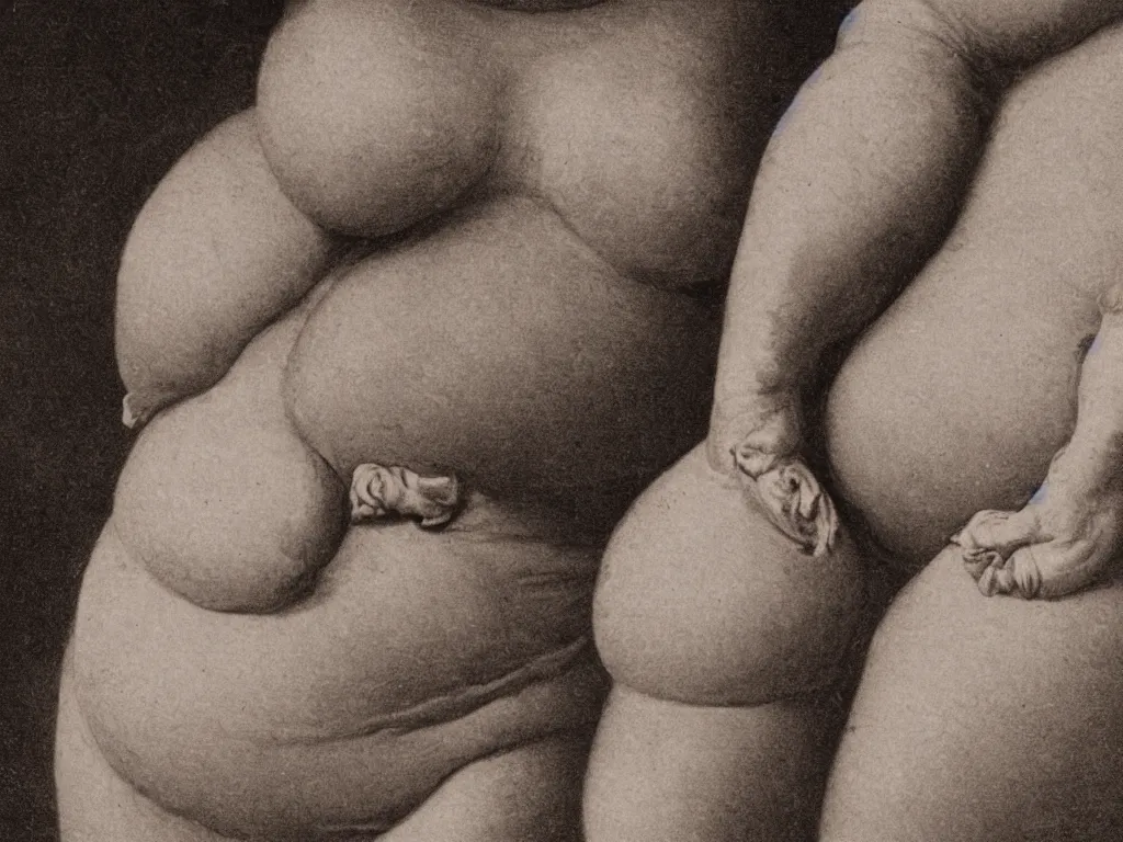 Image similar to a pregnant person, with horse hooves bursting from their belly