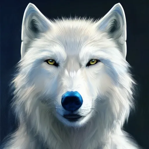 Wolf Anime White Wolf Sitting In The Snow In Front Of A Lake Background,  Pictures Of Anime Wolves Background Image And Wallpaper for Free Download