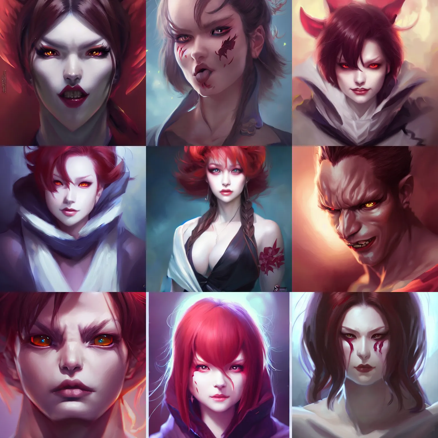 Prompt: a portrait of Koakuma, by Stanley Artgerm Lau, WLOP, Rossdraws, Andrei Riabovitchev, and Sakimichan