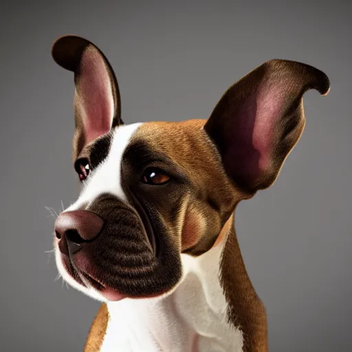 Image similar to portrait of a cute dog by elke vogelsang!!!, 8 k ultra realistic, trending on artstation, 4 k, hyperrealistic, focused, extreme details, unreal engine 5, cinematic, masterpiece