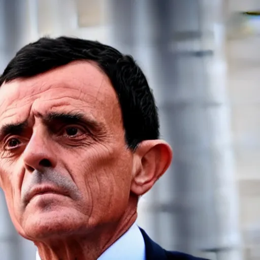 Image similar to Manuel Valls wearing a halloween costume