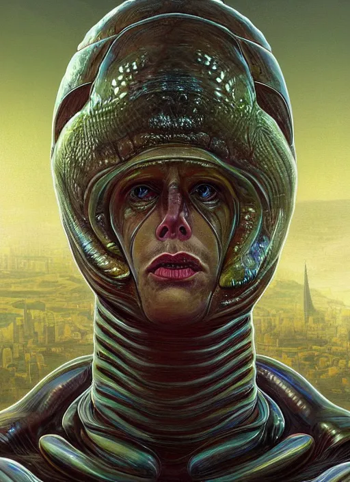 Image similar to elon musk as slimy mollusk character, drool, full size photo!!!, wide angle, intricate, elegant, highly detailed, digital painting, artstation, concept art, wallpaper, smooth, sharp focus, illustration, art by h. r. giger and artgerm and greg rutkowski and alphonse mucha