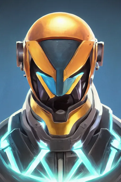 Image similar to epic mask helmet robot ninja portrait stylized as fornite style game design fanart by concept artist gervasio canda, behance hd by jesper ejsing, by rhads, makoto shinkai and lois van baarle, ilya kuvshinov, rossdraws global illumination radiating a glowing aura global illumination ray tracing hdr render in unreal engine 5