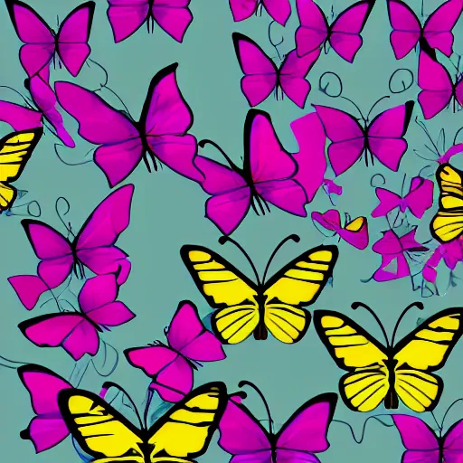 Prompt: the butterfly effect. digital conundrum