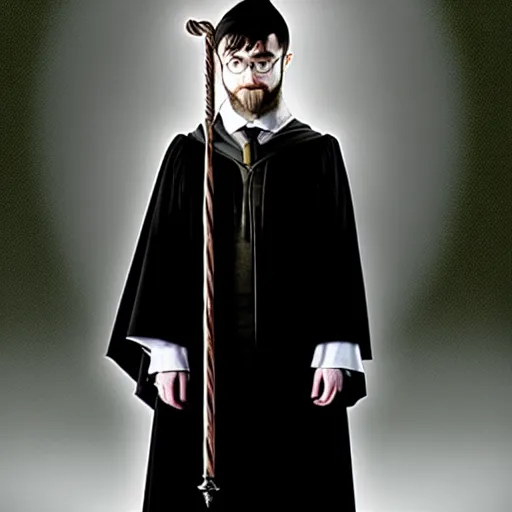 Image similar to daniel radcliffe as professor dumbledore