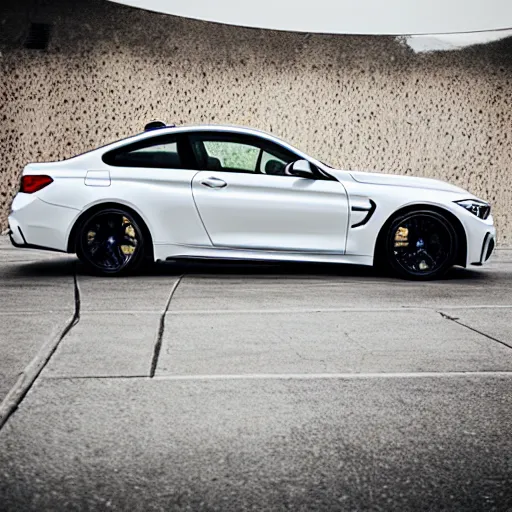 Prompt: cinematic photos of a white bmw m 4