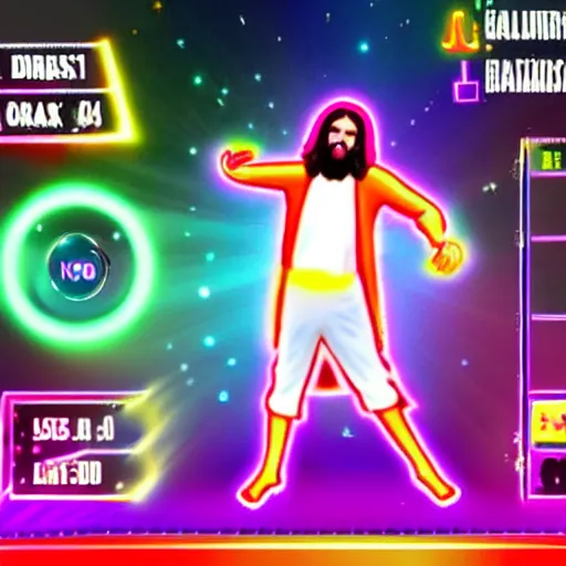 Image similar to jesus in just dance game