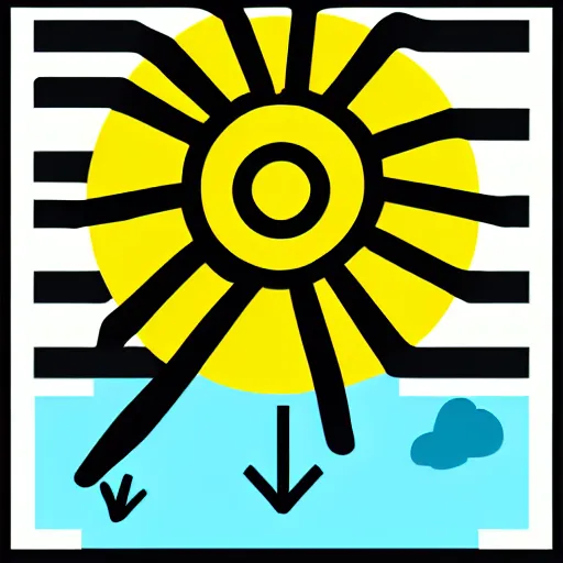 Image similar to icon for weather app, favicon, widely used, icon, sunny, sun, detailed