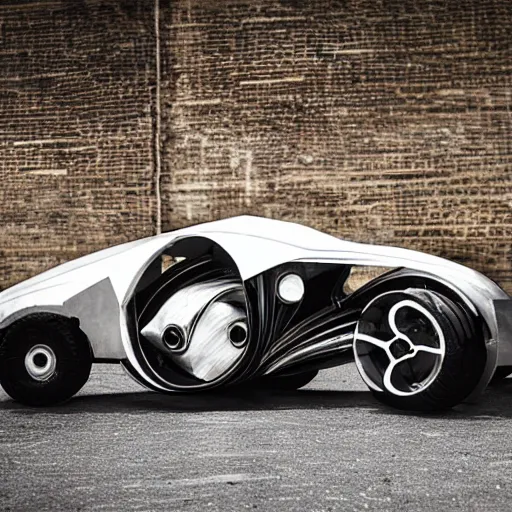 Image similar to car with mecanum wheels